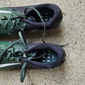 Nike Green and Black Athletic Shoes with Mesh Upper